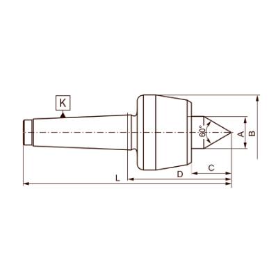 BISON Standard Drejepinol MK5 med 60° spidsvinkel og 0,005 mm rundløb (8811-5 R)